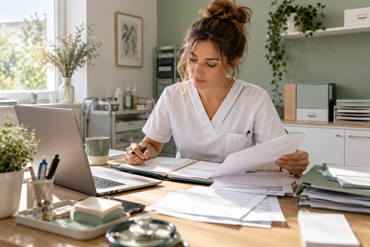 Professionnelle de santé au travail administratif