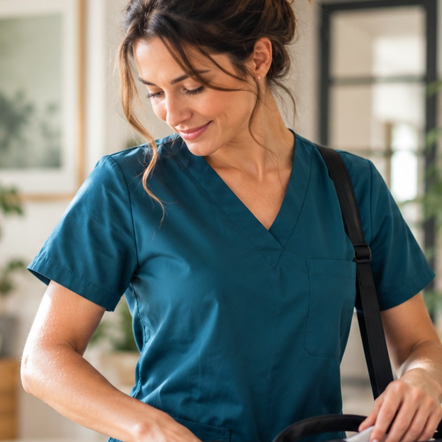 Infirmière remplaçante préparant sa recherche de missions